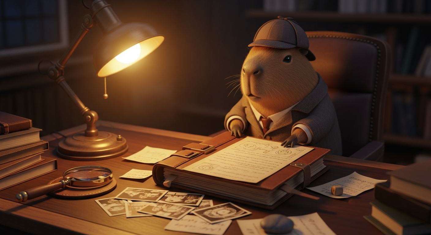 Detective Curibara opens the case file